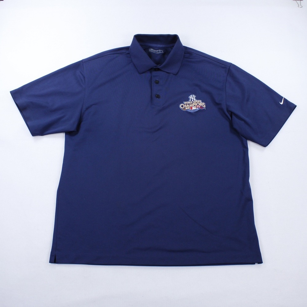 VTG Nike New York Yankees 2009 World Series Champions Polo Shirt Men's L